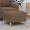 vidaXL - Voetenbank - 60x50x41 - cm - stof - bruin