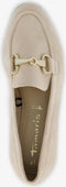Tamaris dames loafers - elastische instap met gesp - beige - Maat 39