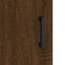 vidaXL - Wandkast - 34,5x34x90 - cm - bewerkt - hout - bruin - eikenkleur