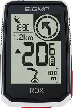 GPS Fietscomputer Sigma ROX 2.0 GPS met overclamp Butler stuurhouder - wit