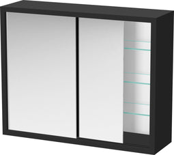 Medicijnkastje - spiegelkast boven wastafel badkamer toilet - schuifdeuren - 50 x 40 x 14 cm