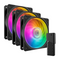 Cooler Master Mobius 120P ARGB - 120mm Fan Kit - Prestatiegerichte fans met Ring Blade-ontwerp (3-pack)