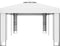vidaXL - Prieel - met - dubbel - dak - 3x6 - m - wit