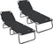 vidaXL - Opvouwbaar - Ligbed - 2 - stuks - Draagbaar - Zwart - 600D - Oxford - Stof