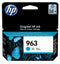 HP 963 - Inktcartridge - Origineel - Cyaan