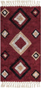 SIIRT - Laagpolig vloerkleed - Rood - 80 x 150 cm - Katoen