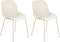 MILACA - Eetkamerstoel set van 2 - Beige - Plastic