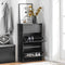 SoBuy FSR165-SCH - Schoenenkast - 2 Flappen en Lade - Zwart