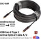 CLUB3D - USB Gen 2 Type C actieve optische kabel - 4K 60Hz 20 meter - Zwart