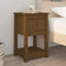 vidaXL - Nachtkastje - 40x35x61,5 - cm - massief - grenenhout - honingbruin