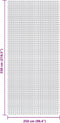 vidaXL - Tenttapijt - 5,5x2,5 - m - antracietkleurig