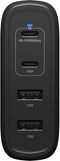 Otterbox USB-C Wandlader - 100W - 4 Poorten Power Delivery 3.0 (2x USB-A 2x USB-C) - Euro (301g)