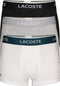 Lacoste Heren 3-pack Trunk - Comfortabel stretchkatoen - Zwart/Grijs/Wit (3-pack)