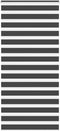 vidaXL - Zebra - rolgordijn - 95x200 - cm - stofbreedte - 90,9 - cm - zwart