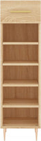 vidaXL - Schoenenkast - 30x35x105 - cm - bewerkt - hout - sonoma - eikenkleurig