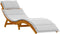 vidaXL - Ligbedden - met - Kussens - 2 - stuks - Lichtgrijs - Massief - Acaciahout