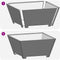 vidaXL - Vuurplaats - Vierkant - Zwart - 80x80x40 - cm - Staal