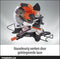 POWERPLUS POWDP2560 - Verstekzaag 20V - Telescopisch 210mm - Met lasergeleider
