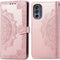 imoshion Hoesje Geschikt voor Motorola Moto G62 Hoesje Met Pasjeshouder - imoshion Mandala Bookcase - Rosé Goud