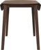 vidaXL - Eettafel - bruin - massief - hout - rubber