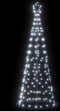 vidaXL - LED-kerstboom - 200 - LEDs - koud - wit - 182 - cm