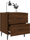 vidaXL - Nachtkastje - 40x35x47,5 - cm - bewerkt - hout - bruin - eikenkleur