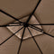 vidaXL - Prieel - met - uitschuifbare - daken - 180 - g/m² - 3x3x2,75 - m - taupe