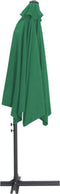 vidaXL - Parasol - met - stalen - paal - 300 - cm - groen