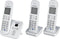 Panasonic KX-TG6823 - Dect-telefoon - 3 handsets met antwoordapparaat en telefoonboek (3 stuks)
