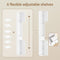 SoBuy BZR34-II-W - Hoge Badkamerkast - Waterbestendig met Verstelbare Planken en Lade - Wit 20x20x180cm