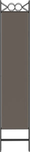 vidaXL - Kamerscherm - met - 6 - panelen - 240x200 - cm - stof - antracietkleurig