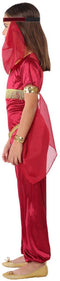 Atosa Arabische prinses verkleed kostuum - rood - voor meisjes - buikdanseres - 1001 nacht thema 128
