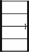 vidaXL - Douchedeur - 91x195 - cm - gehard - glas - zwart