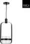 Mica Decorations Vogue Hanglamp - L21 x B15 x H38 cm - Metaal - Zwart