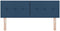 vidaXL - Hoofdbord - met - Knopen - Blauw - 160 - cm - Stof