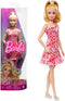Barbie Fashionistas - Jurk met roze, rode en paarse bloemen - Barbiepop