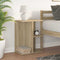 vidaXL - Nachtkastje - 46,5x29x61 - cm - bewerkt - hout - sonoma - eikenkleurig