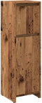 vidaXL - Badkamerkast - 30x30x95 - cm - bewerkt - hout - oud - houtkleurig