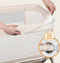 Lionelo Leonie Plus - Co-Sleeper 3 in 1 Wieg - Hoogteverstelling 6 Niveaus - Schommelfunctie - Grijs