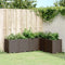 vidaXL - Plantenbak - 160x120x53 - cm - polypropeen - bruin