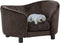vidaXL - Hondenbank - 69x49x40 - cm - pluche - bordeauxrood