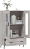 vidaXL - Hoge - kast - 69,5x31x115 - cm - bewerkt - hout - grijs - sonoma - eikenkleurig
