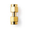 SMA-Adapter | SMA Male | SMA Male | Verguld | 50 Ohm | Recht | Koper | Goud | 2 Stuks