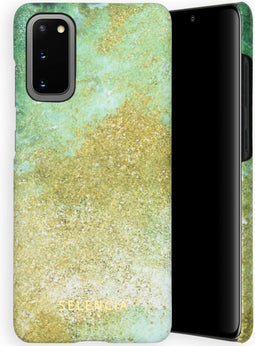 Selencia Hoesje Geschikt voor Samsung Galaxy S20 Hoesje - Selencia Maya Fashion Backcover - groen