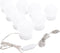 vidaXL - Wandspiegel - met - LED-lampen - rond - glas