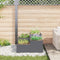 vidaXL - Tuinbak - 100x100x48 - cm - Anthraciet - Staal