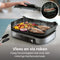 Philips Tafelgrill HD6212/90 - Rook- en aroma-infuser - Glazen deksel - 2400W - Zilver zwart
