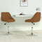 vidaXL - Eetkamerstoelen - draaibaar - 2 - st - fluweel - bruin
