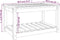 vidaXL Tuintafel 82,5x50,5x45 cm massief grenenhout zwart