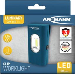 LED-werkplaatslamp Ansmann WL30B Clip 1600-0302 LED vast ingebouwd N/A Vermogen: 1 W N/A